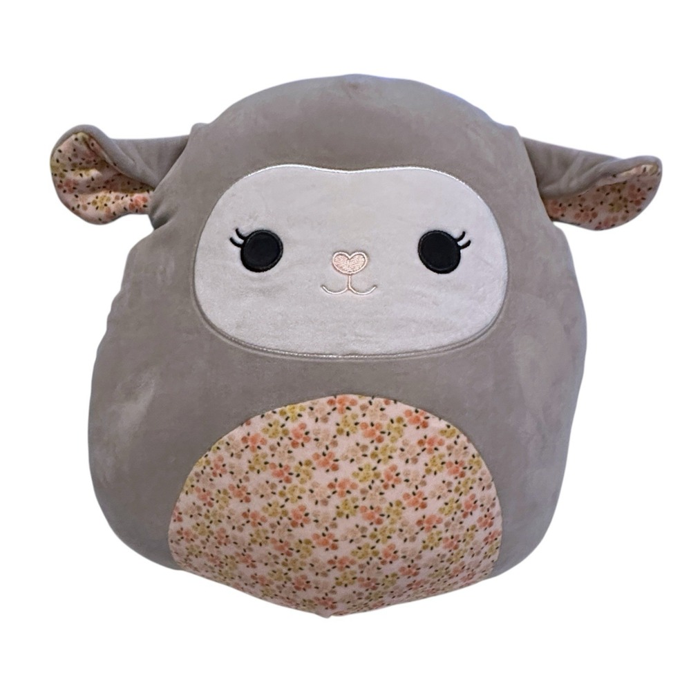 Squishmallows ELEA The LAMB 16" Plush, Floral Belly Lamb KellyToy